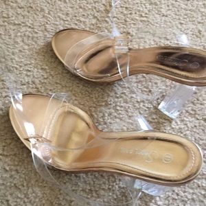 Clear Cinderella heels